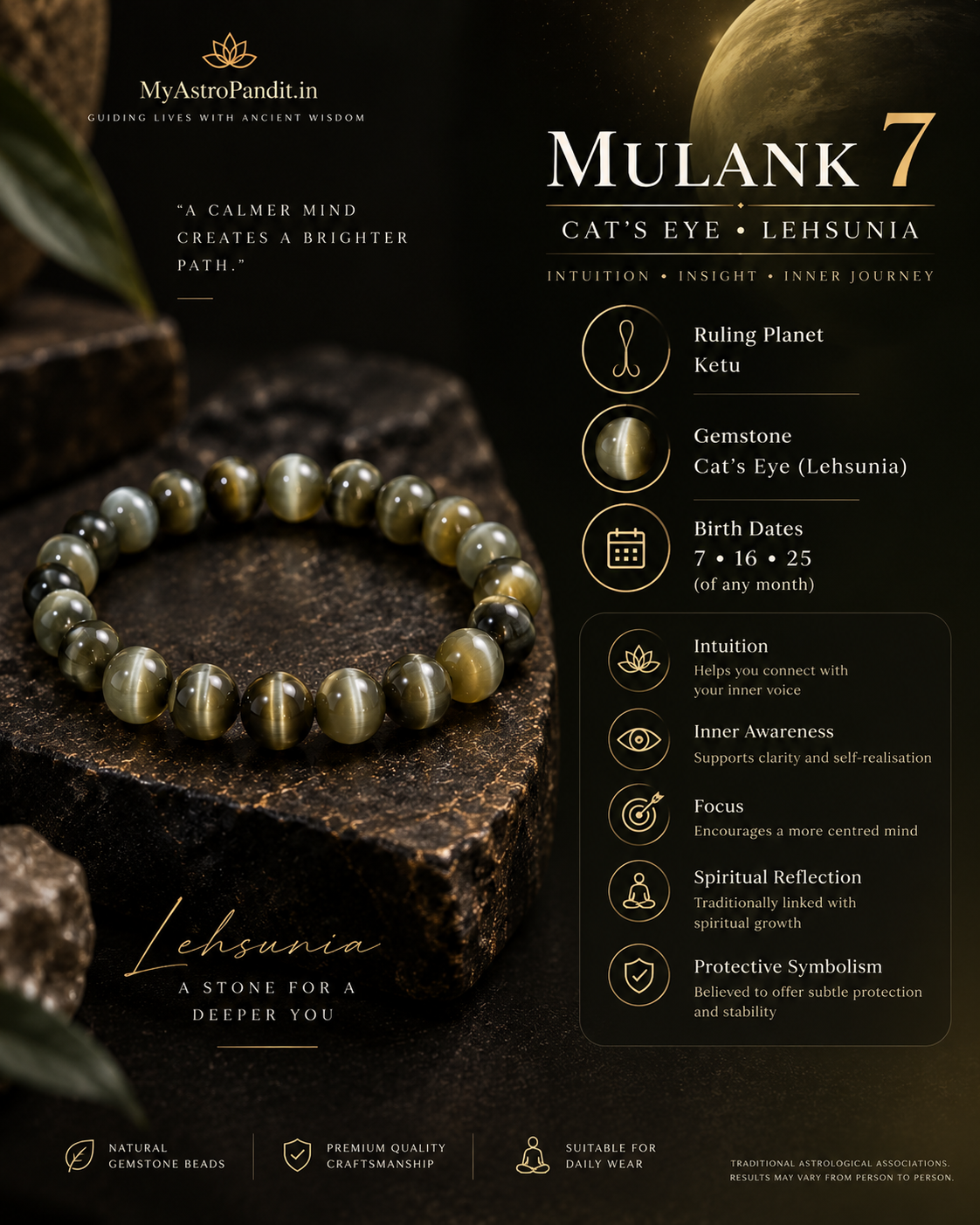Cat’s Eye (Lehsunia) Bracelet