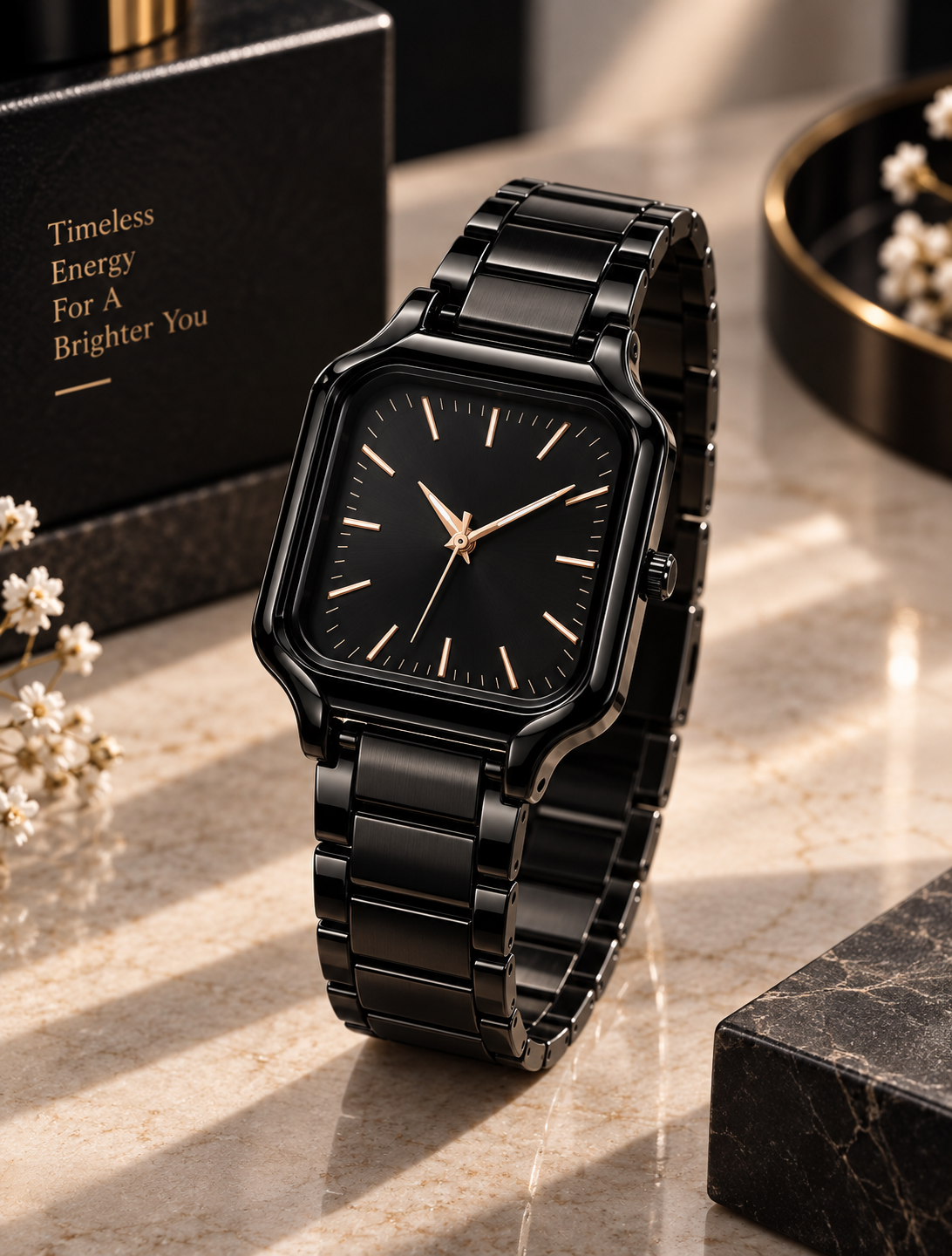 Mulank 4 Special Watch for Women – Black Rahu Energy Watch